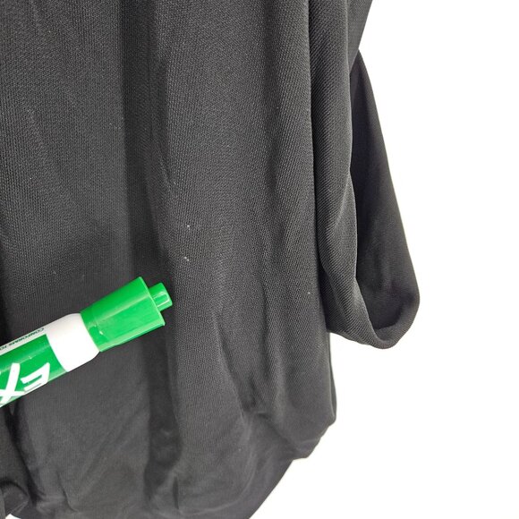 Rachel Roy Mini Short Dress Medium Black LBD Pockets Faux Wrap-Style V Neck - Picture 8 of 12